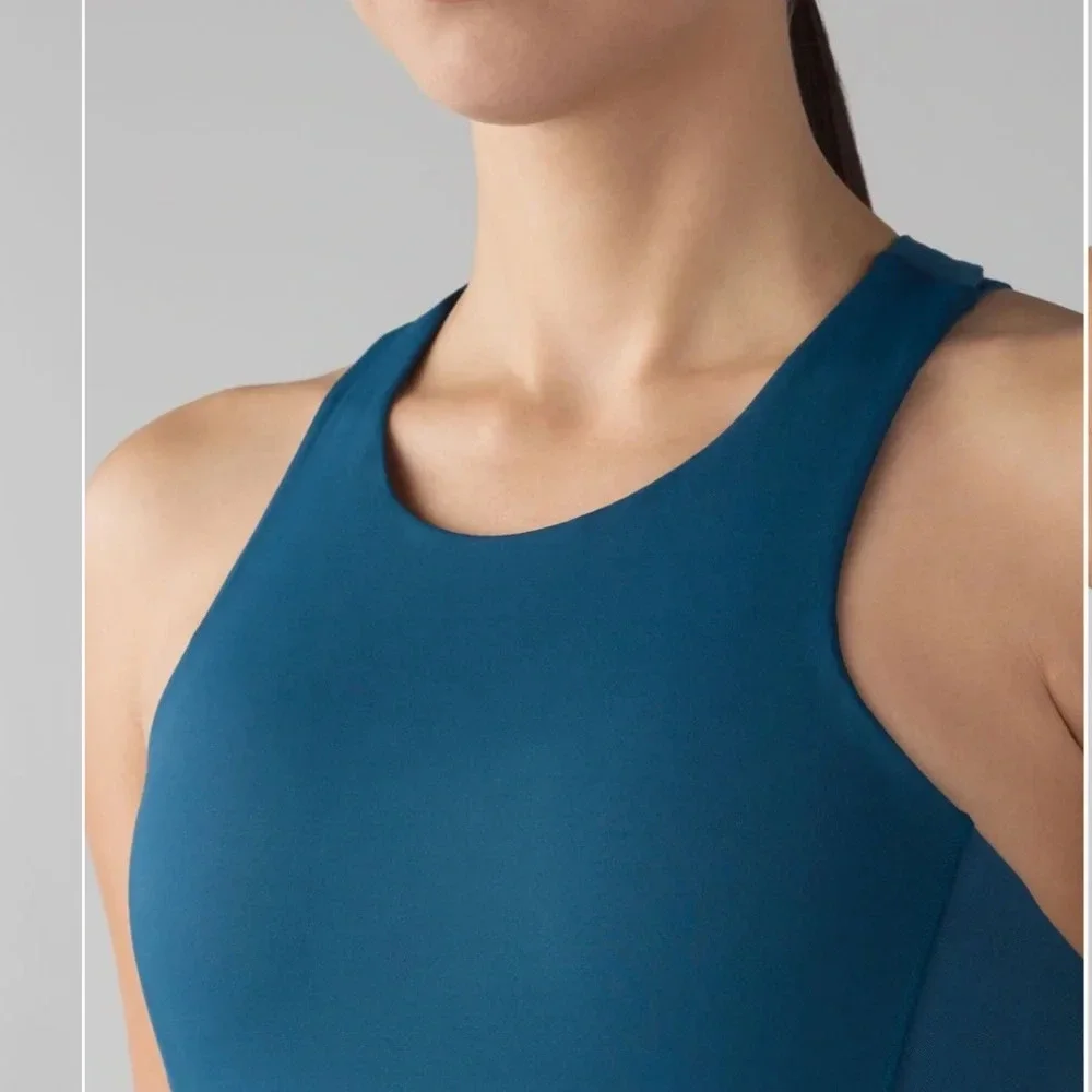 Lululemon Body Con Tank in Poseidon yoga gym streetwear athletic running